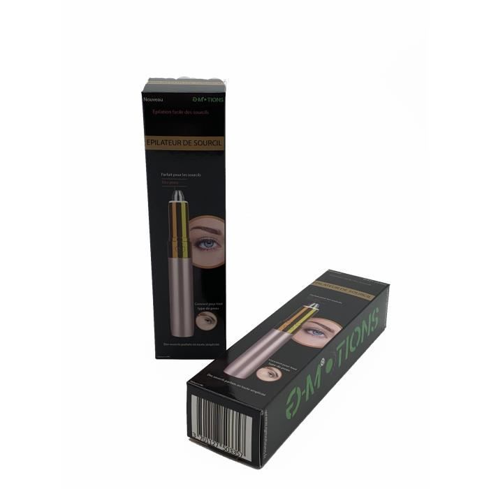 Rasoir/Tondeuse à Sourcils - G-MOTIONS - Électrique Indolore - Ultra Léger - Utilisation Mixte - Charge USB