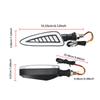 1 Pair Motorcycle LED Turn Signal Lights Dual Colors Flashing Indicator Lights LED License Plate Lamp Daytime Running Light 12V