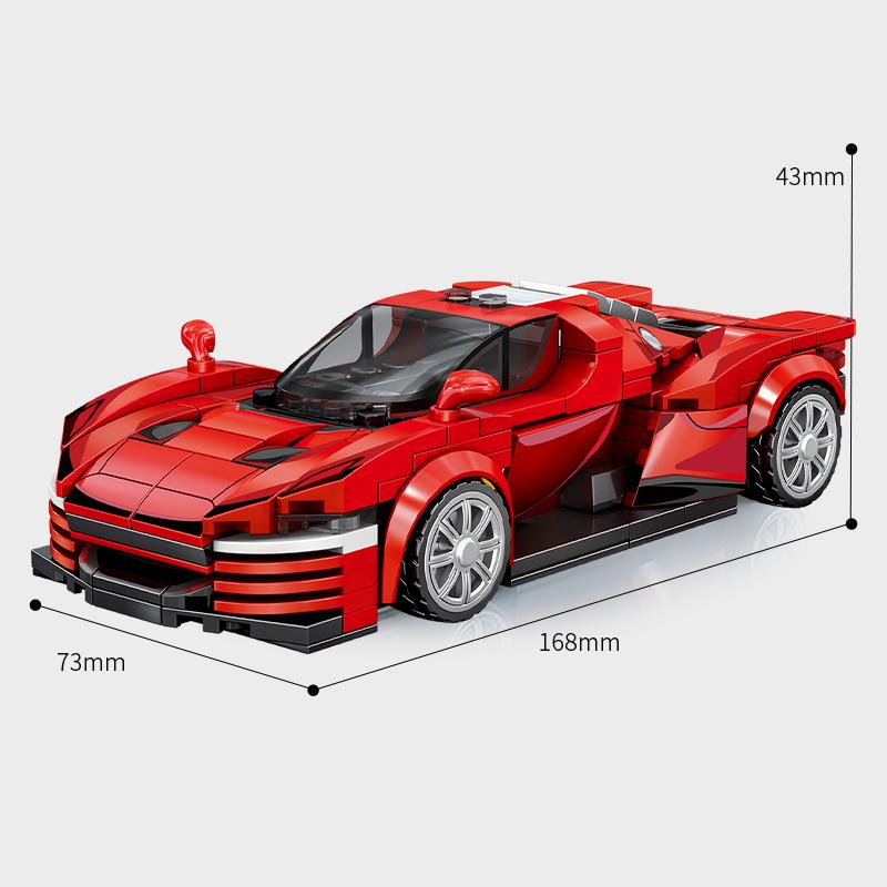 SEMBO BLOCK BK8 City Sports Car Racing Model Assembly Building Block Technology Supercar Vehicle Bricks Toys Boys Birthday Gifts