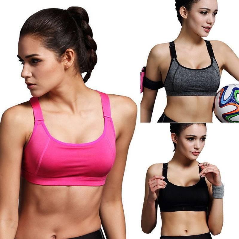 Athletic Running Sports Bra With Shockproof Reinforced Support For Active Women