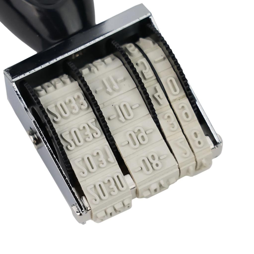 Cute Date Stamp Manual Date Stamp For Planner Bussiness Adjustable Rubber Stamp Ink Pad Date Diary School Stationery