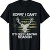 It's Deer Hunting Season USA Flag Funny Deer Hunter Dad T-Shirt