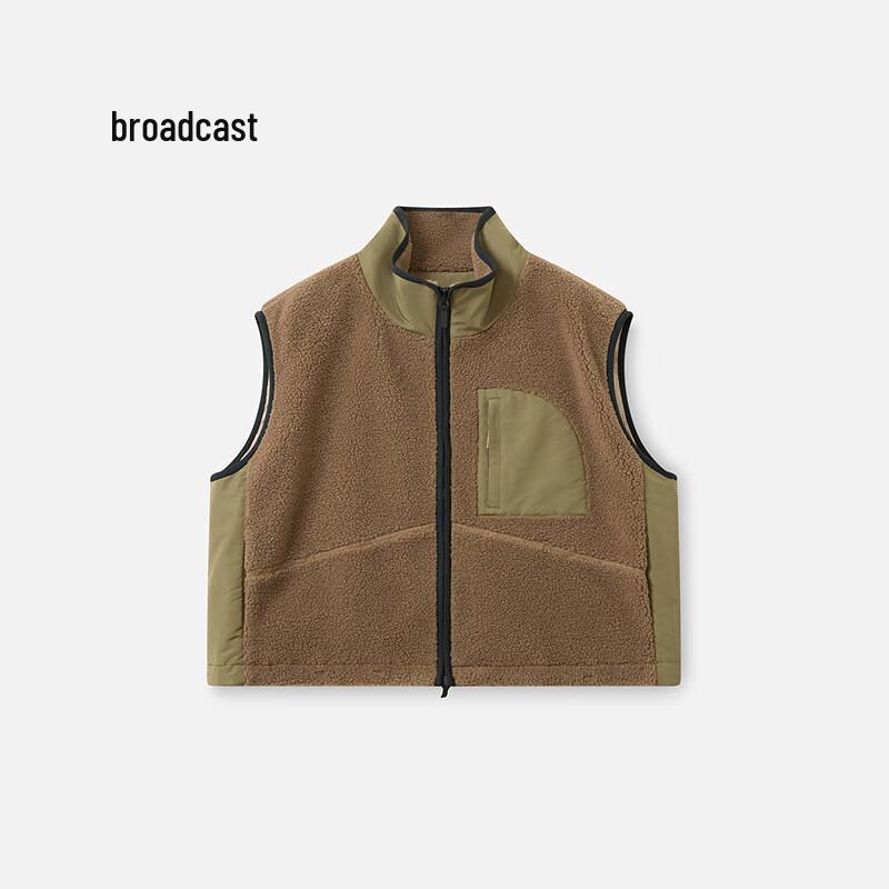 Broadcast Women's Short Lamb Wool Blend Vest