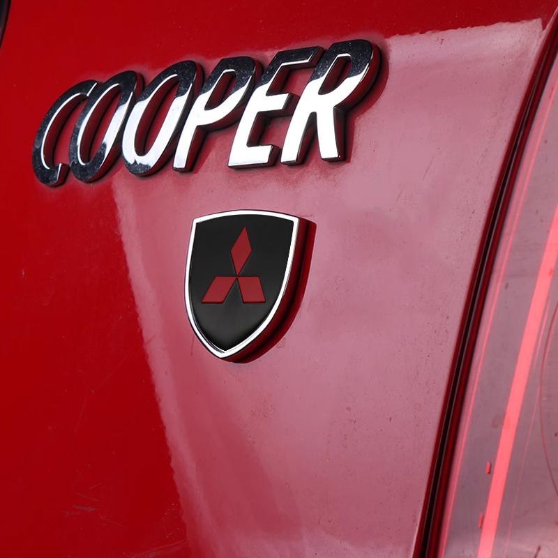 3D Metal Styling Body Fender Decoration Shield Stickers For Mitsubishi Ralliart Asx Lancer 10 Outlander L200 Xpander Pajero V73