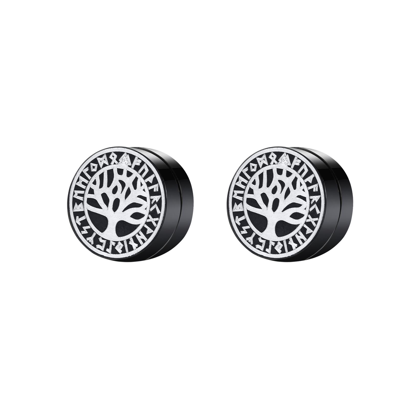 

Серьги-клипсы для мужчин, 1/2 шт., скандинавские викинги, волк, молоток, узел, компас, амулет, ювелирные изделия, привлекательный зажим для сережек