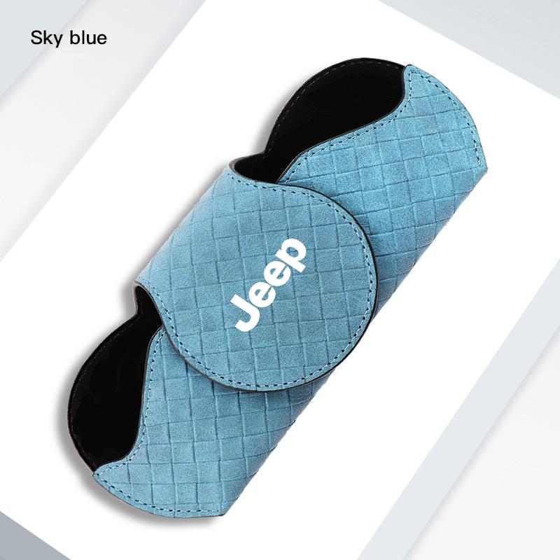 Car Interior Glasses Clip Auto Sun Visor Sunglasses Holder For Jeep Grand Cherokee Wrangler JK Gladiator Compass Renegade Patrio ALS1