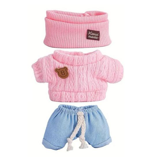 17cm Doll Clothes 3-Piece Hat Sweater Pants Sets Handmade Baby Doll Outfits Stylish Adorable Accessories for Doll Collectors