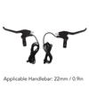 Ongwan Electric Bicycle Brake Lever Set (Left and Right), Aluminum, Waterproof, Brake Handle Grips, 22mm Handlebar, Black