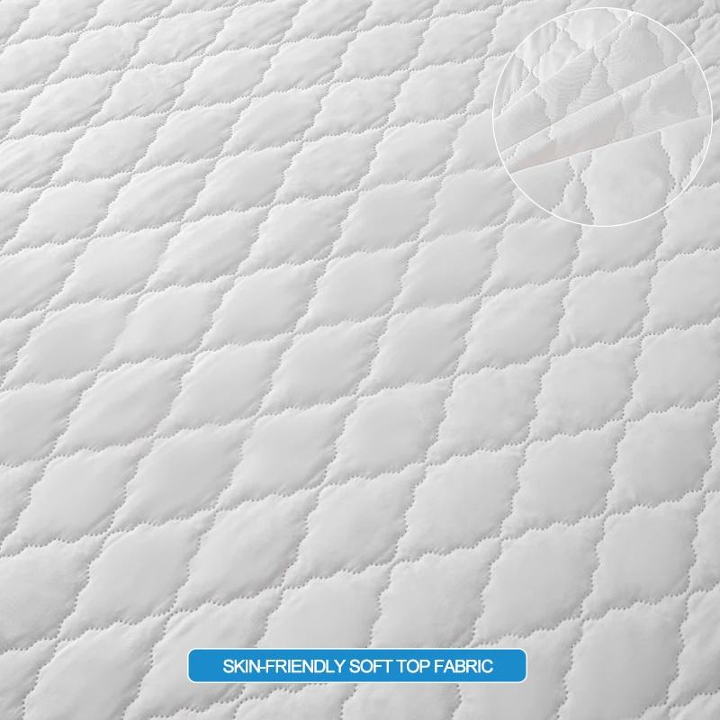 100% Waterproof Mattress Protector Solid Color Quilted Elastic Fitted Sheets with Deep Pocket Single Double Size Mattress Cover