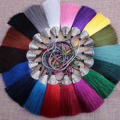 10 Stücke im chinesischen Stil Seide Quaste Schlüsselanhänger handgemachte Tasche Anhänger Auto Dekoration kleinen Schmuck