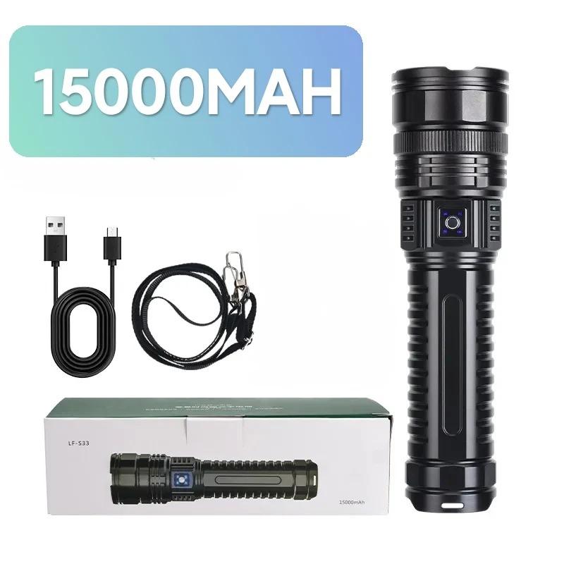 NEW 1000000LM High Power Led Flashlights Built-in Battery 15000mah Torch Emergency Spotlight Most Powerful Lantern