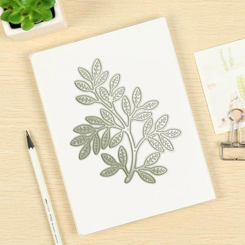 Tree Branch Leaf Cutting Dies Handmade Crafts DIY Scrapbooking Embossing Supplies for Children Kids Girls Boys