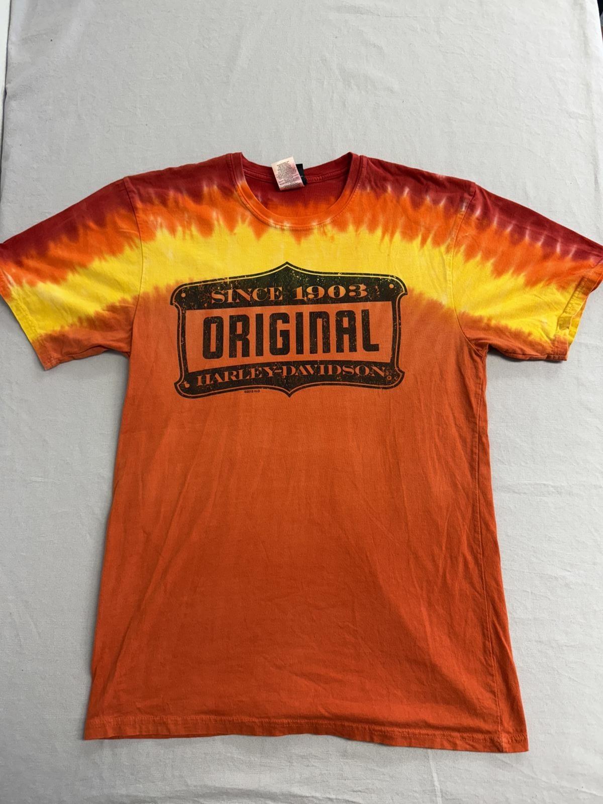 Harley-Davidson Fire Tie-Dye T-shirt Harley Tee Kentucky - M S