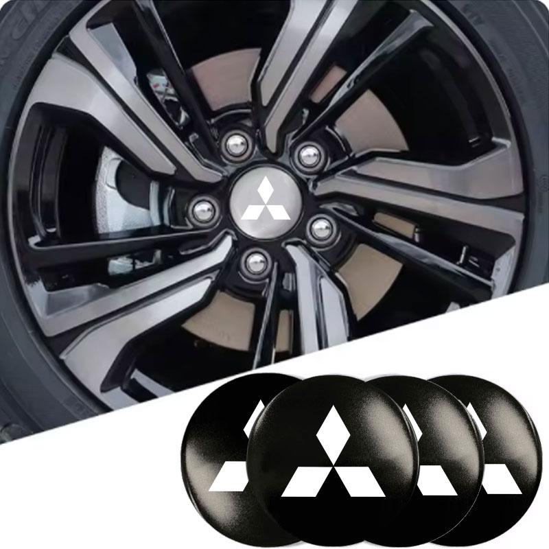 Car Wheel Center Hub Cap Rim Cover Emblem Stickers for Mitsubishi Pajero Sport Eclipse Cross L200 Colt Delica Ralliart Triton GJ3