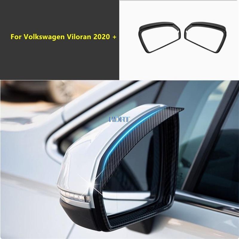 Car Styling Rear View Mirror Trim Side Door Wing Reverse Mirror Rain Eyebrow Cover Accessories For Volkswagen VW Viloran +