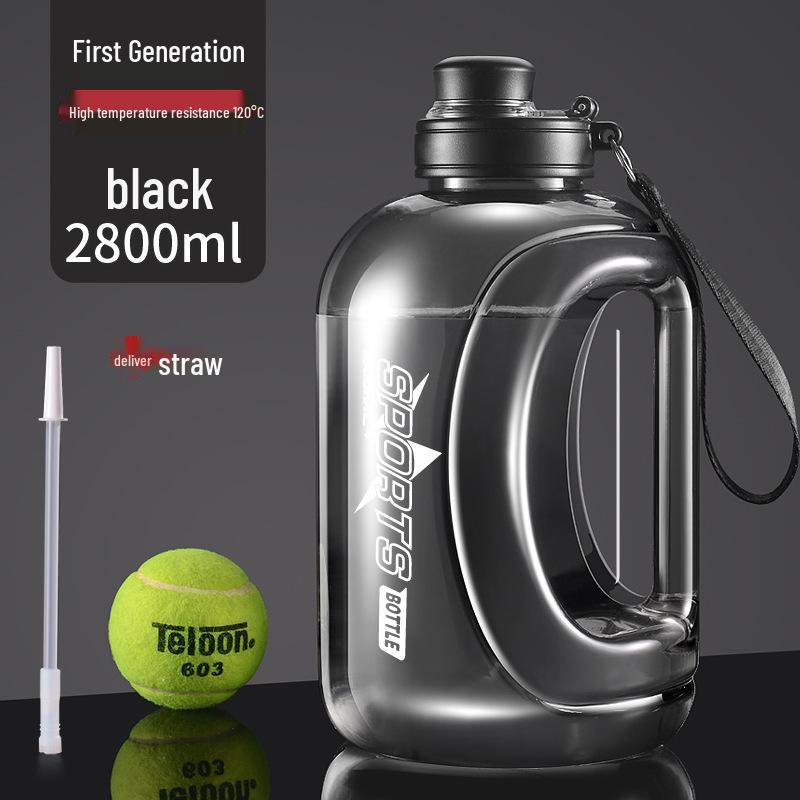 Ton Ton Large Capacity Sports Water Bottle with Straw