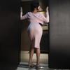 Gentle Married Woman Tight Skirt Sexy Cosplay Loungewear Set Tight Dress Mini Slip Cotton Slip Bodycon Dress Loungewear Nightdress Outerwear Relaxwear