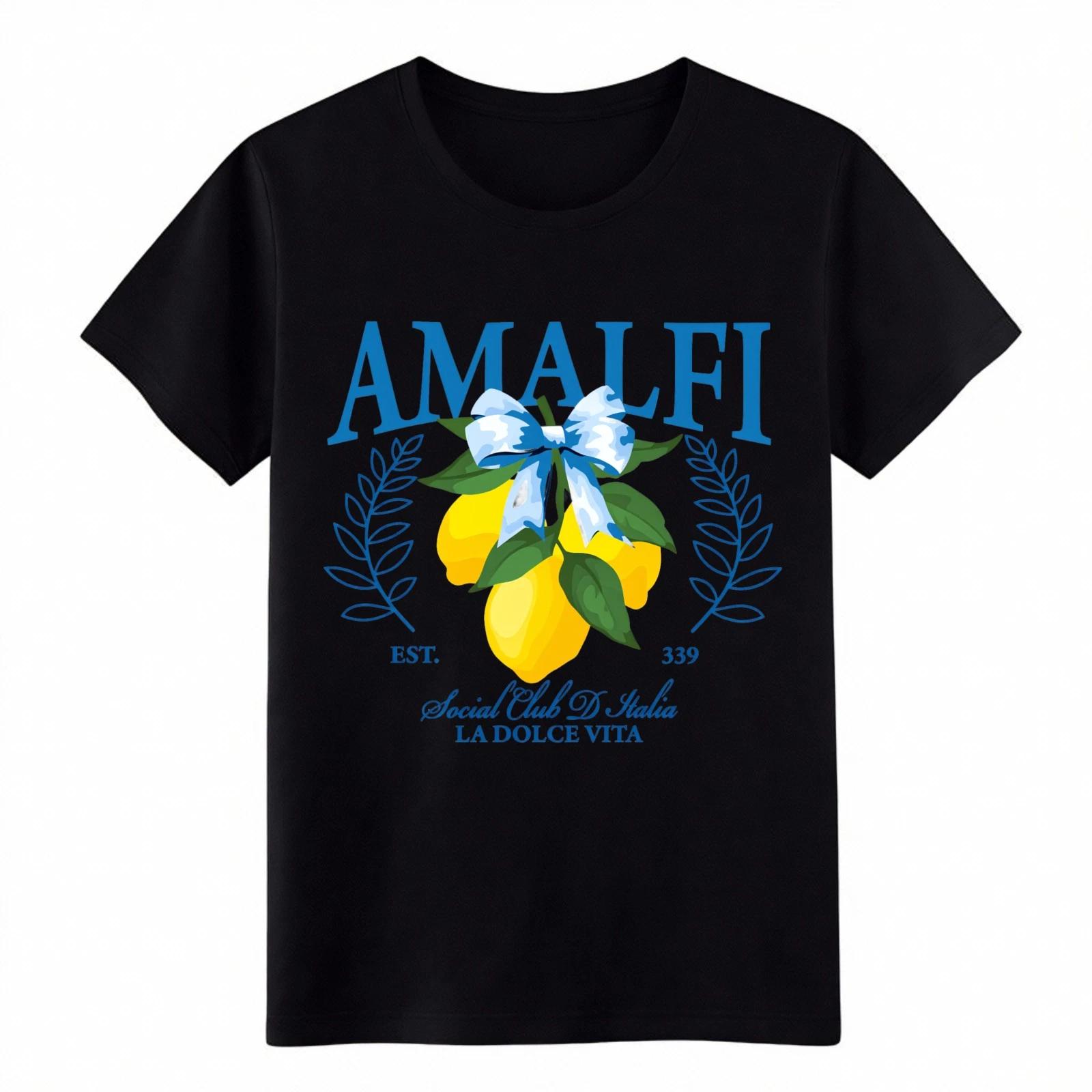 Amalfi Coast Lemon Graphic T-Shirt - La Dolce Vita Italian Social Club Tee 2XL