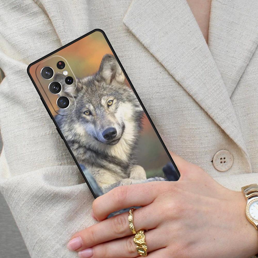 Cool Animal Wolf Cell Phone Case for Samsung Galaxy S26 Ultra S25 S24 S23 S22 S21 S20 Note10 Cover