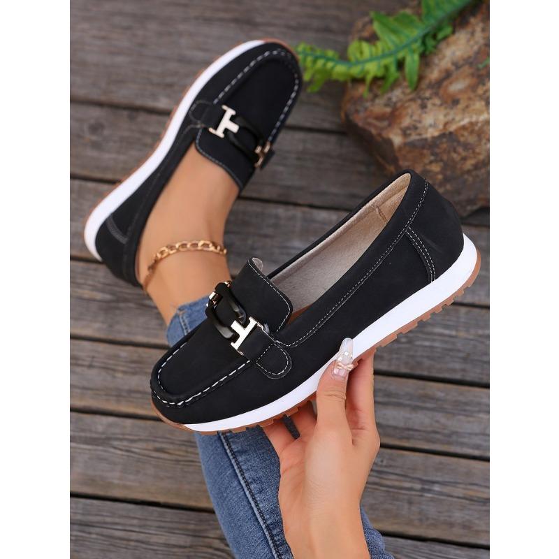 Повседневные туфли большого размера женские весенние новые туфли-лодочки Doudou женские туфли 36 чёрный