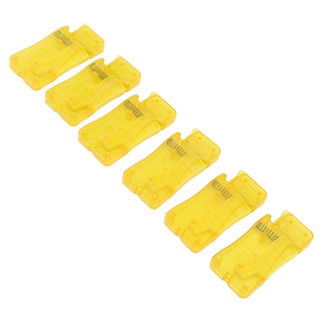 6 Stück Automatischer Nadeleinfädler Gelb DIY Handwerk Trichterdesign Nähfadeneinfädler für ältere Menschen