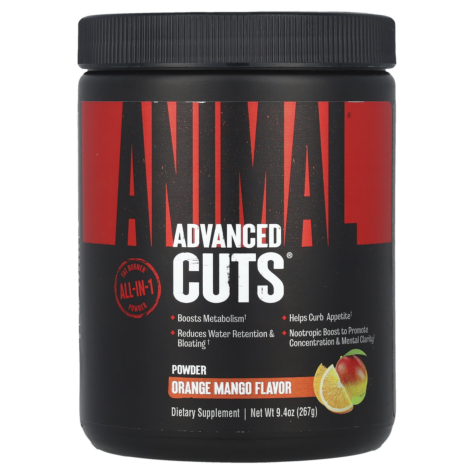 

Advanced Cuts® Powder, Orange Mango, 267G (9.4Oz)