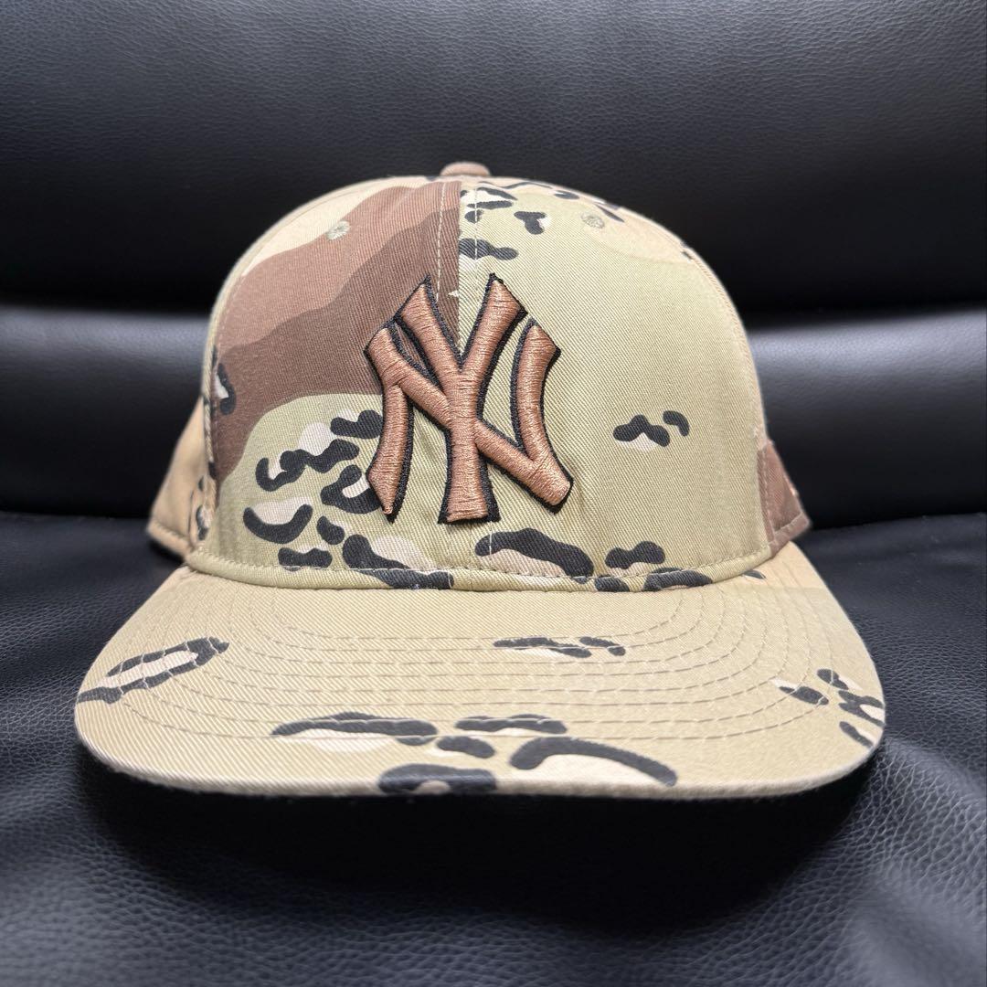 

[USED] New Era 59FIFTY Yankees Camo Cap with Old Tag, Made in USA