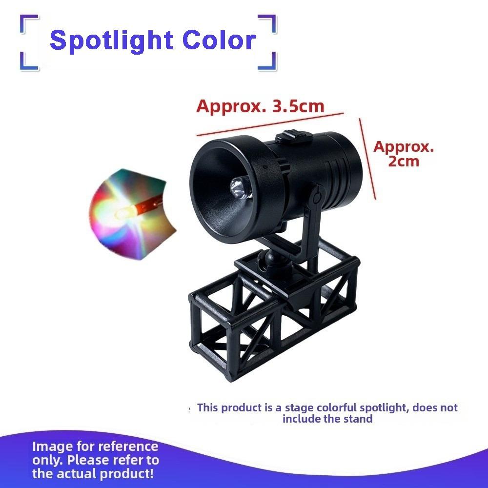 Black Framework Building Block Stage Colorful Spotlight Mini Stage Truss Miniature Stage Display