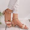 Fashion Women Sandals 2025 Summer New High Heels Casual Open Toe Sandals Naked Strap Sandals Pumps Heels Shoes Women Sandalias De Mujer