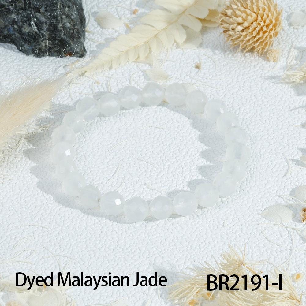 Multi-Color Transparent Crystal Bead Bracelet for Women - Layered French Style Jewelry