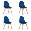 Bora Chair - Navy Blue Velvet X 4