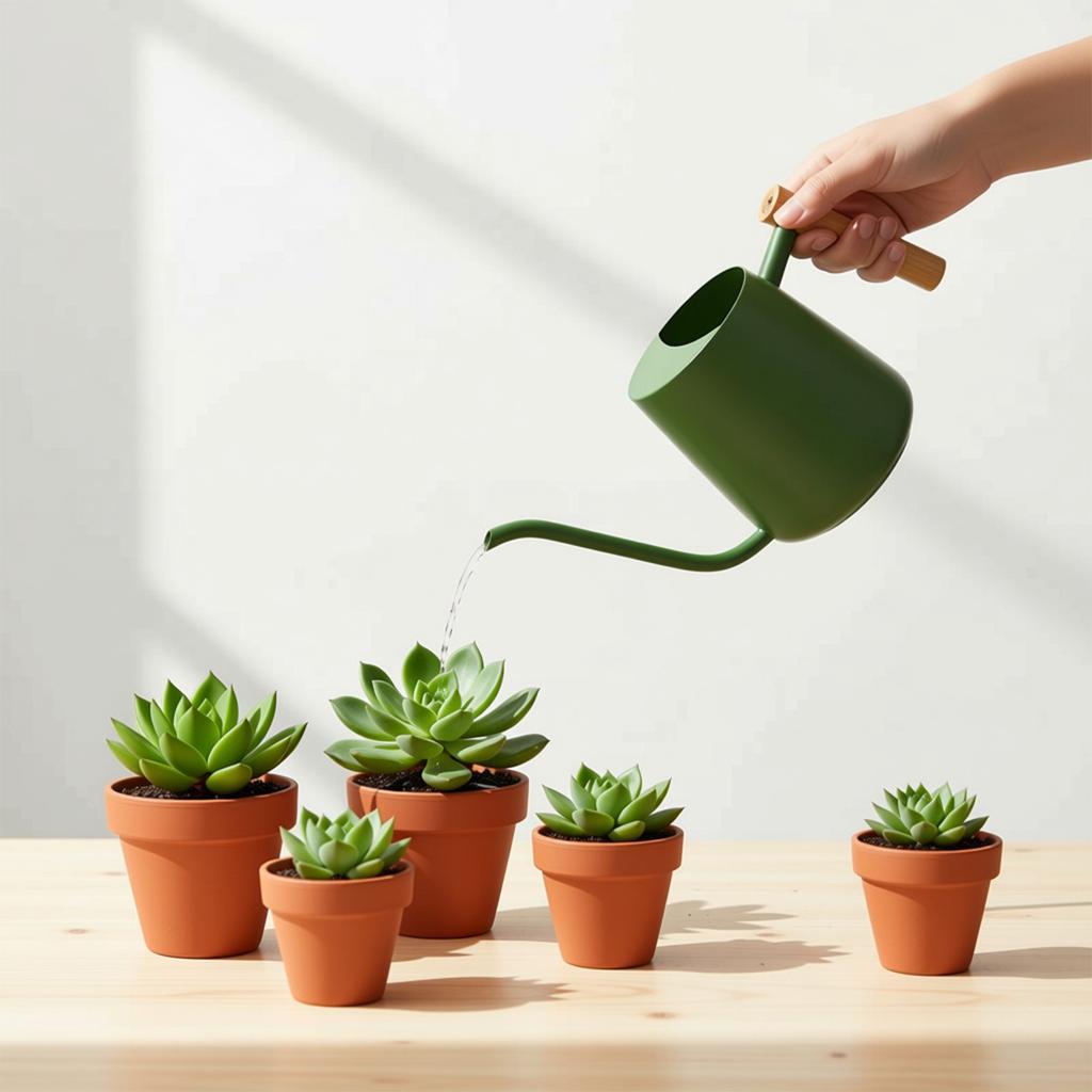 Long Lasting Ergonomic Stainless Steel Watering Tool Equipped with Ergonomic Wood Handle Ensuring Easy Controlled Pouring