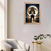 Adults Cross Stitch DIY Moon Sea Sailboat Prints Embroidery Craft Cross-Stitch Kit Art Needlework Decor Painting Gift Sewin S6A8