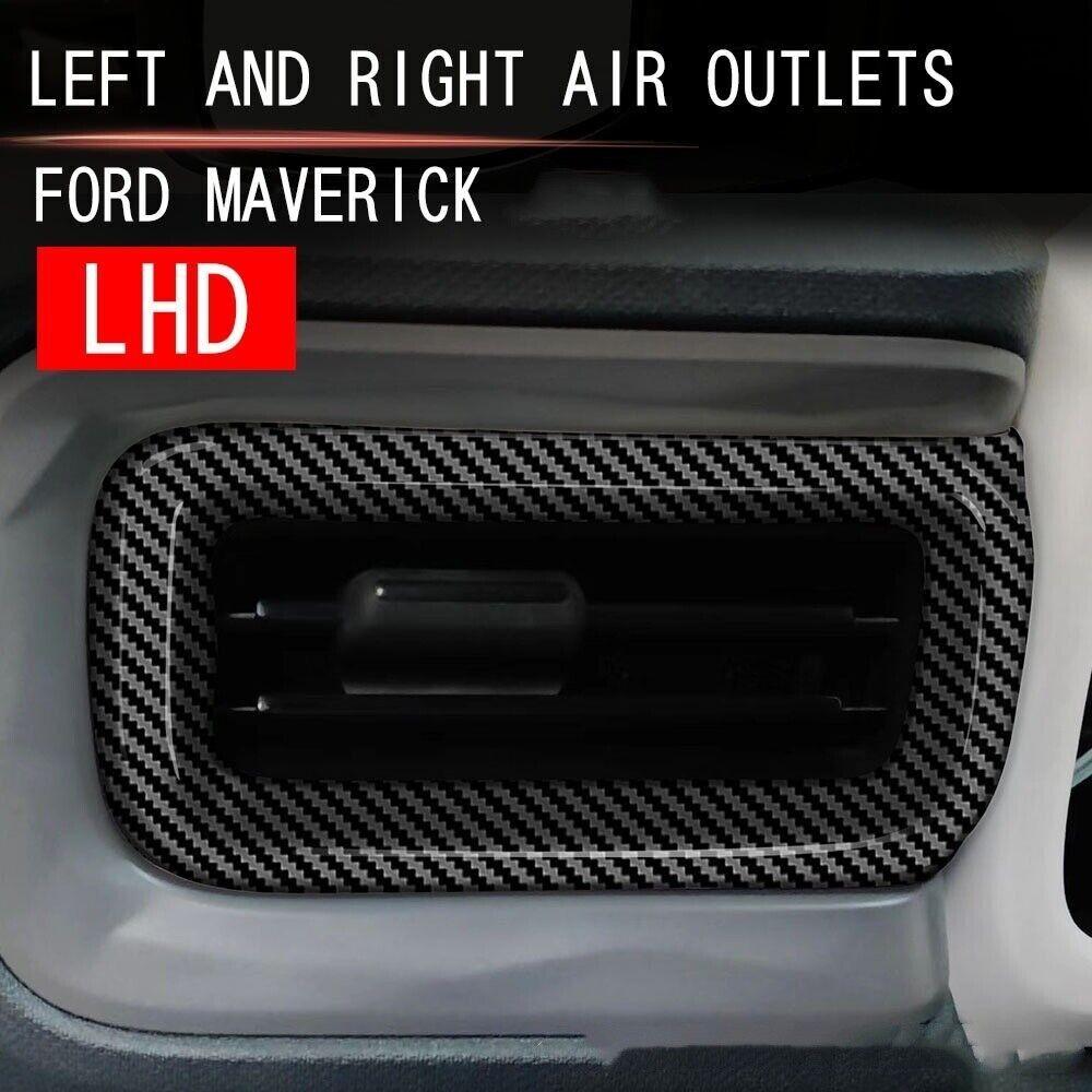 Carbon Fiber Side Vent Air outlet Trim Cover For Ford Maverick  Accessories