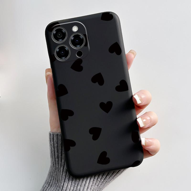 Phone Cases For Doogee Note 58 Note58 Pro Case Luxury Cute Love Rabbit Cartoon Funny Cover Black Soft Silicone Protective Casing