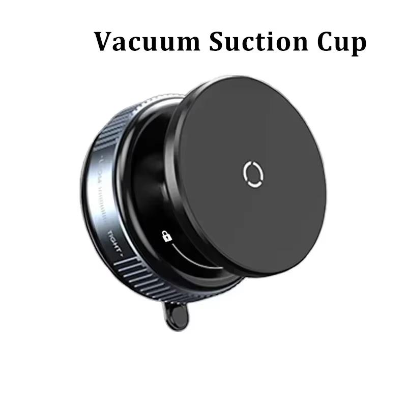 Strong Magnetic Phone Holder Foldable Design 360° Adjustable Vacuum Car Mount For Cell Phone For Live Streaming