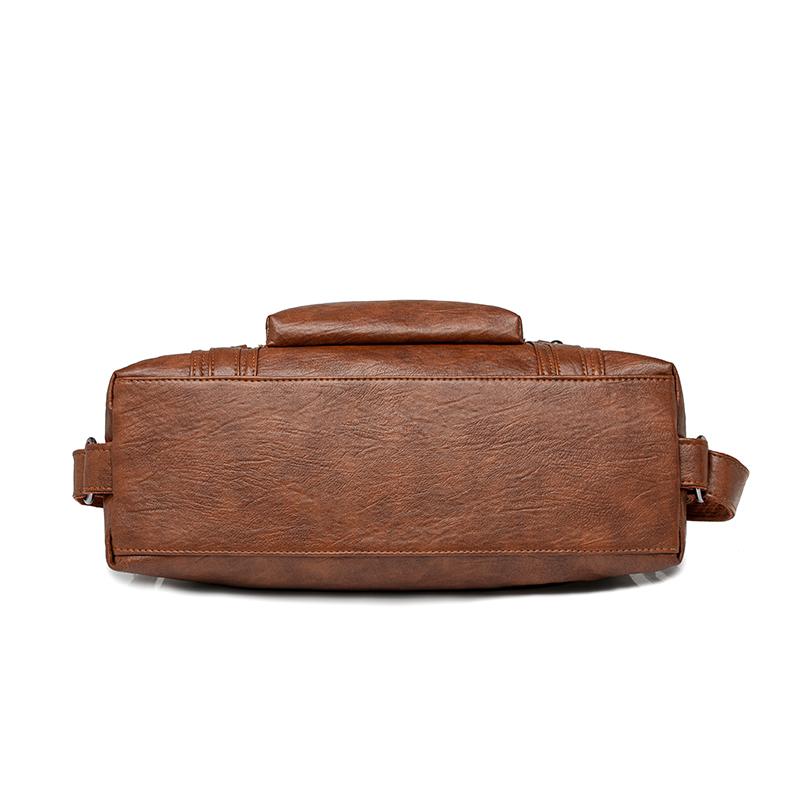 Bolsa feminina de couro macio bolsa tote mochila multifuncional