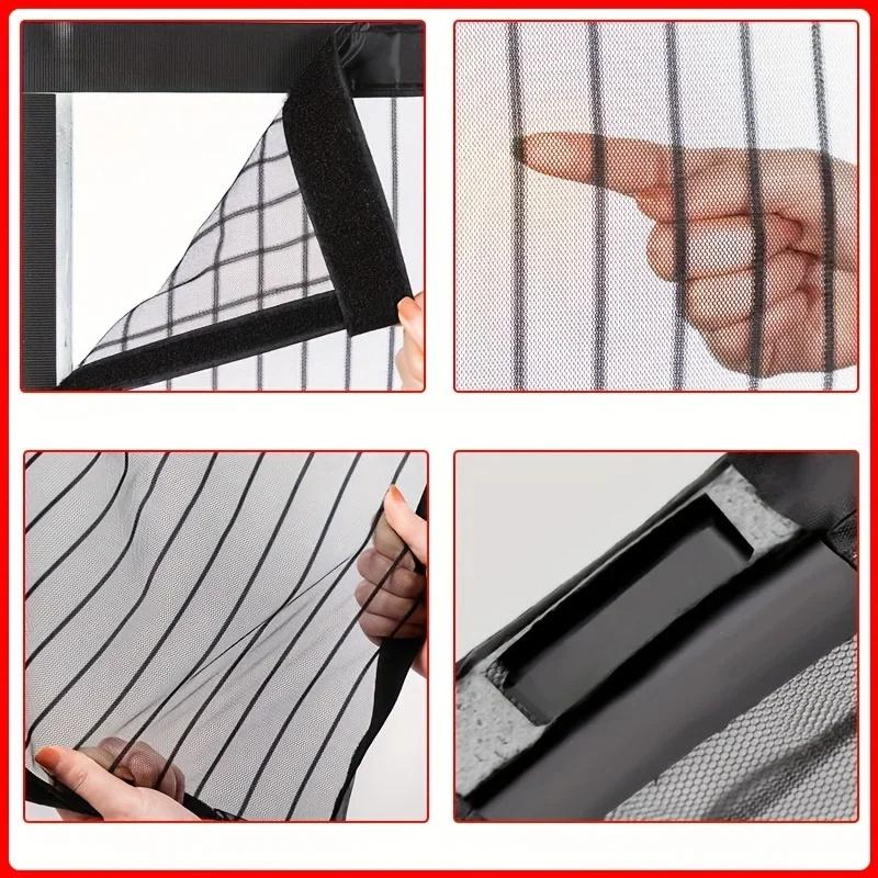 Summer Mosquito-Proof Mesh Screen Door Curtain Anti Mosquito Net Door Screen Auto Mesh Magnetic Screen Door