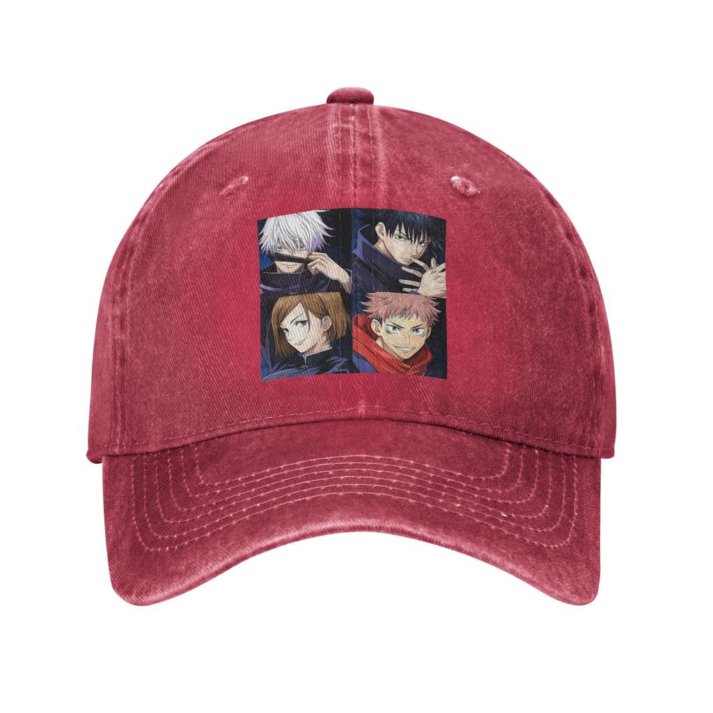Megumi Bester Freund Jujutsu Kaisen Sukuna Anime Denim Stoff Kappe Lässige Baseballkappen Hut Sommer Unisex Baseballkappen