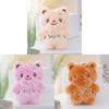 Plush Bear Keychain With Flower Design For Kids And Adults