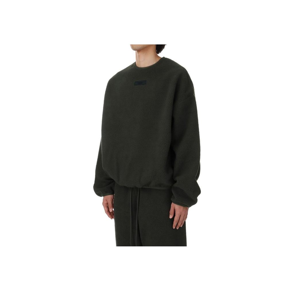 Fear of God Essentials Polarfleece Rundhals Genser Ink Menn Topper Svart 192SP244700F