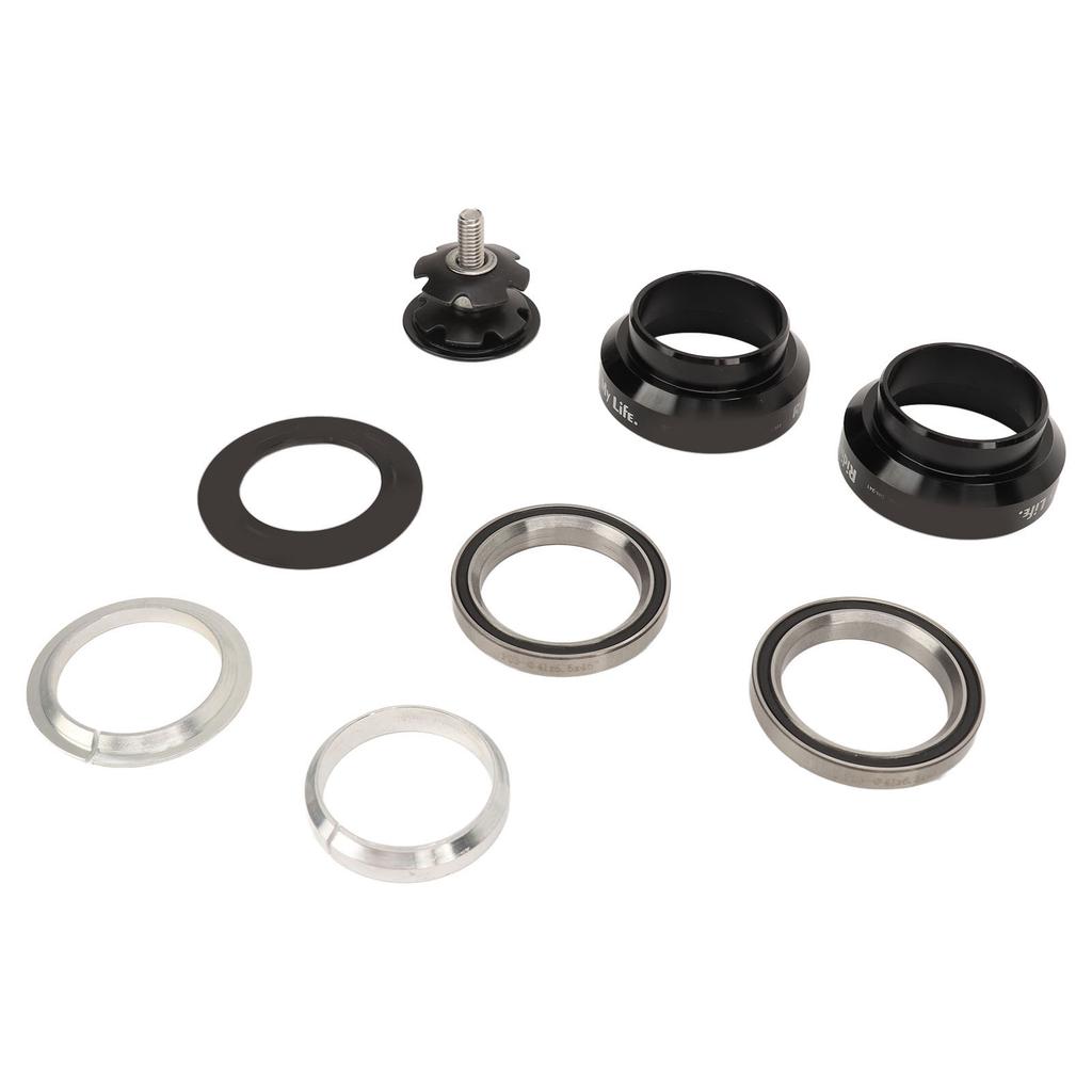 Bike Headset Set 34mm Bicycle Headset Aluminum Alloy Bike Front Fork Stem Headset for 28.6mm Straight Steerer Fork