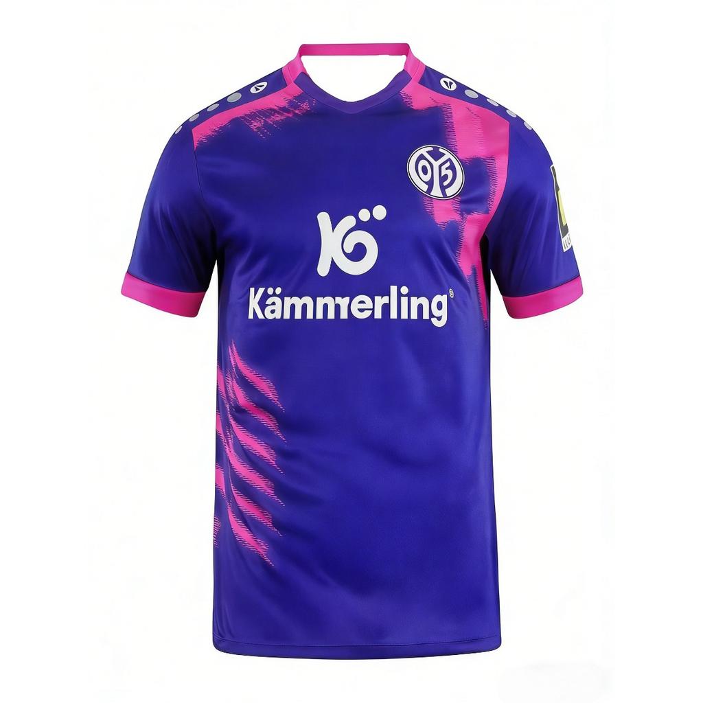 2026 Mainz 05 Away Football Jersey Mens Short-Sleeve Breathable Soft Fan Version Match Training Soccer Shirt Adult Surf T-shirt