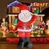 Zaino Babbo Natale Decorazione Natalizia Giocattoli Gonfiabili Con Luce LED Modello Gonfiabile 1.8M Regalo per le Feste Decorazione Interna Esterna