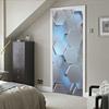 PVC 3D Door Stickers Simulation Vinyl Self Adhesive Wall Murals Decals