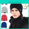 Soft Warm Beanie Hat Bluetooth Smart Cap With Wireless Headphone Set And Speaker Mic