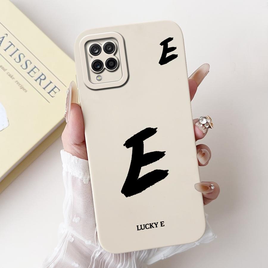 Für Samsung Galaxy A12 M12 F12 Hülle für A125F Weiches Silikon Hülle Buchstabe Bemalt Stoßfest Fundas für SamsungA12 M 12 Abdeckung