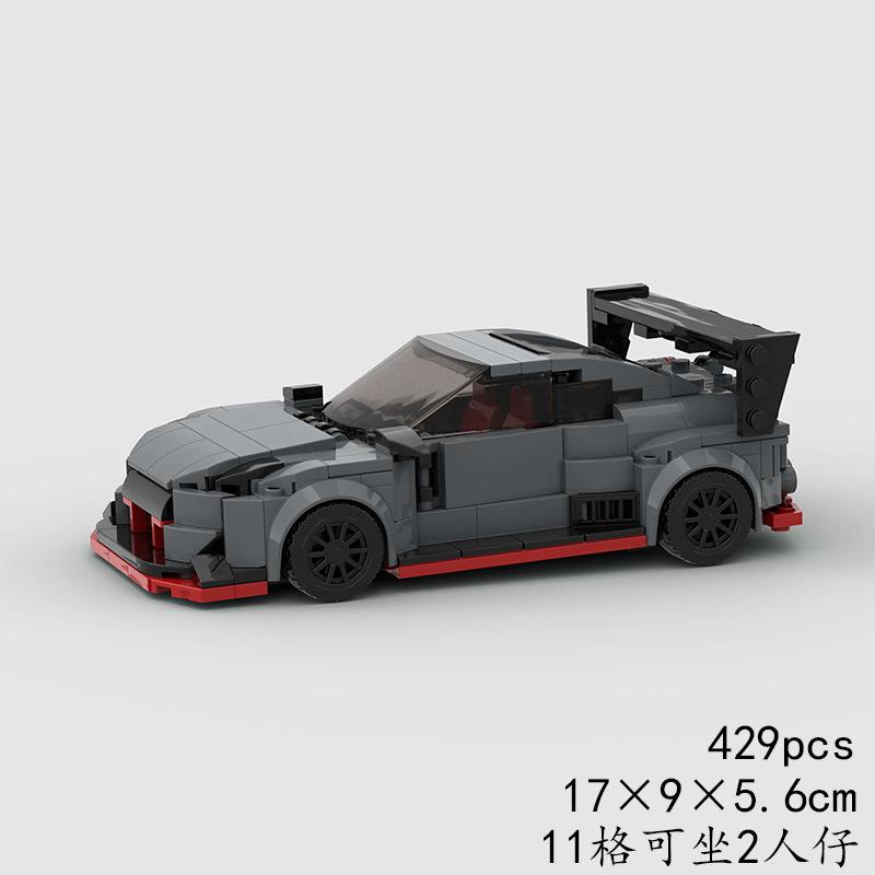 Technical Speed MOC Car City Super Rally Car Building Blocks Bricks Ornament Retro VintageToys For Kids Adults Birthday Gifts