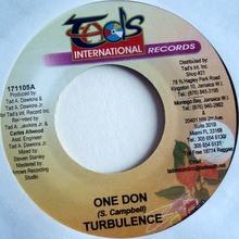

7inch Record TURBULENCE 4 One Don 171105 Tads Internati Jamaica Reggae Ska Dub Used