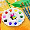 17cm Round 10-Well Mixing Palette for Children's Painting